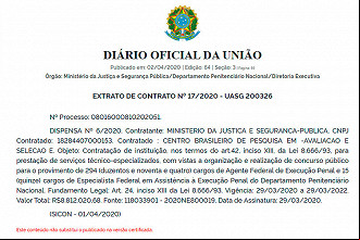 DEPEN define Cebraspe como organizador do novo concurso que terá 309 vagas DEPEN define Cebraspe como organizador do novo concurso que terá 309 vagas
