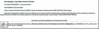 Desembargador autoriza prorrogação do prazo de validade do concurso até 2022 Desembargador autoriza prorrogação do prazo de validade do concurso até 2022