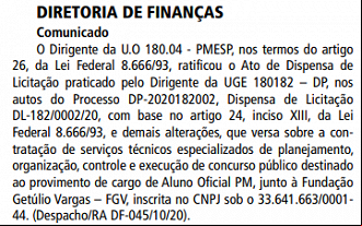 Concurso PMSP 2020 para Aluno-Oficial tem banca definida Concurso PMSP 2020 para Aluno-Oficial tem banca definida