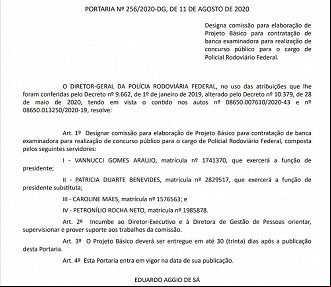 Portaria de formação de Comissão Portaria de formação de Comissão