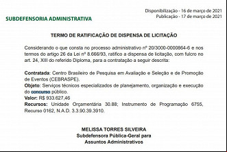 Banca Cebraspe contratado para promover o concurso de Defensor Público da DPE-RS Banca Cebraspe contratado para promover o concurso de Defensor Público da DPE-RS