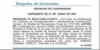 Concurso Agenersa RJ autorizado! Concurso Agenersa RJ autorizado!