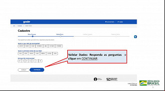 o 4: Confirme alguns dados pessoais respondendo perguntas (para confirmar que você é você). Créditos: Reprodução/Governo Federal