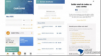 Aplicativo FGTS oferece consulta ao saldo de todas as contas. Imagem: Ache Concursos Aplicativo FGTS oferece consulta ao saldo de todas as contas. Imagem: Ache Concursos