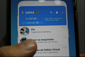Imagem ilustrativa do aplicativo Caixa Tem. Fonte: M3Midia; Fotógrafo: Adriano Maas