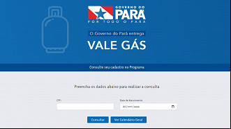 Beneficiário pode consultar pagamento do Vale Gás PA pelo F. Beneficiário pode consultar pagamento do Vale Gás PA pelo F.