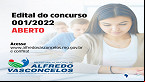 Concurso aberto na Prefeitura de Alfredo Vasconcelos-MG 2022