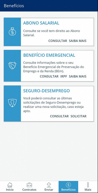 App da Carteira de Trabalho Digital oferece consulta ao abono Pis/Pasep. App da Carteira de Trabalho Digital oferece consulta ao abono Pis/Pasep.