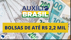 Auxílio Brasil: Governo define regras para receber bolsas de até R$ 2,2 mil