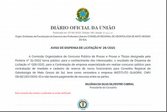 Concurso CRO-MS: Banca definida Concurso CRO-MS: Banca definida