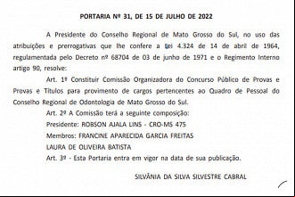 Concurso CRO-MS: Banca definida Concurso CRO-MS: Banca definida