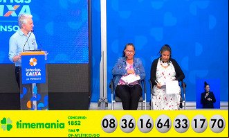 Resultado da Timemania 1852 de 25/10 - Fonte: Caixa Resultado da Timemania 1852 de 25/10 - Fonte: Caixa