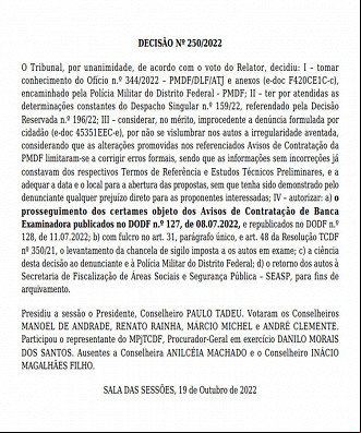 Concurso PMDF - Contratação da Banca Organizadora Concurso PMDF - Contratação da Banca Organizadora