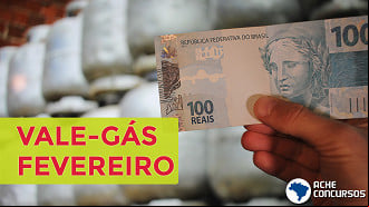 Vale-gás volta em fevereiro com parcela de R$ 110. Imagem: Ache Concursos Vale-gás volta em fevereiro com parcela de R$ 110. Imagem: Ache Concursos