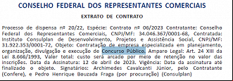 Contrato nº 06/2023 define o Instituto Consuplan como banca de concurso público - Divulgação/DOU Contrato nº 06/2023 define o Instituto Consuplan como banca de concurso público - Divulgação/DOU