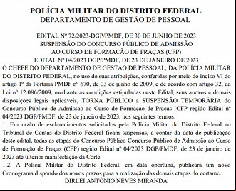 Créditos: Divulgação/Diário Oficial do DF Créditos: Divulgação/Diário Oficial do DF