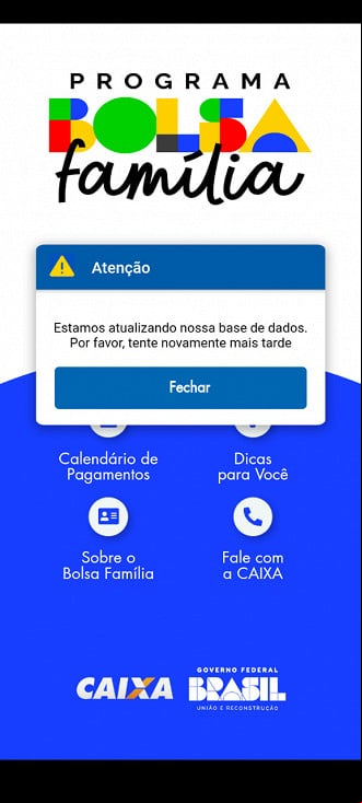 Aplicativo do Bolsa Família faz atualização da base de dados Aplicativo do Bolsa Família faz atualização da base de dados