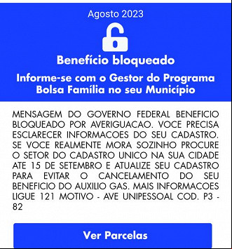 Bolsa Família bloqueado em Agosto Bolsa Família bloqueado em Agosto