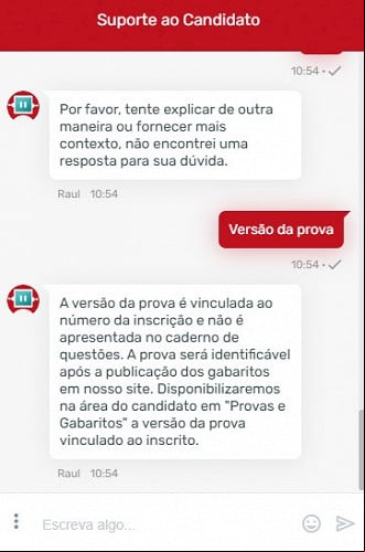 Vunesp dá orientação sobre a versão da prova Vunesp dá orientação sobre a versão da prova