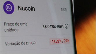 Preço do Nucoin às 15h de 16 de agosto - Foto: Adriano Maas Preço do Nucoin às 15h de 16 de agosto - Foto: Adriano Maas