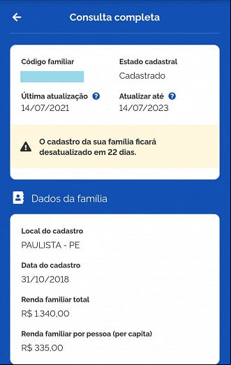 App do Cadúnico informa se o cadastro da família está atualizado App do Cadúnico informa se o cadastro da família está atualizado
