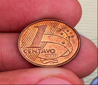 Moeda de 1 centavo de 2001 pode valer R$ 200 Moeda de 1 centavo de 2001 pode valer R$ 200