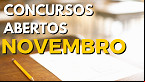 4 concursos abertos em Novembro que pagam mais de R$ 20 mil
