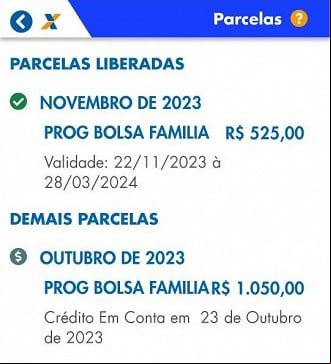 Aplicativo do Bolsa Família atualiza valor pago em novembro. Aplicativo do Bolsa Família atualiza valor pago em novembro.