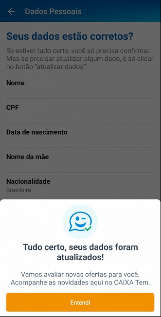 Atualização cadastral no Caixa Tem Atualização cadastral no Caixa Tem
