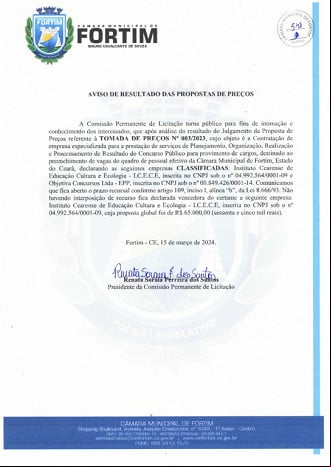 Banca organizadora definida