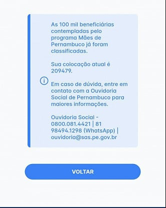 Mães de Pernambuco: consulta mostra posição na fila de espera Mães de Pernambuco: consulta mostra posição na fila de espera