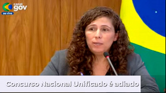 Ministra Esther Dweck anunciou suspensão da prova do dia 5/5 do concurso nacional unificado