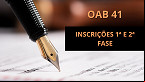 Edital OAB 41: Inscrição abre no dia 13 de maio