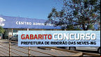 Gabarito do concurso de Ribeirão das Neves-MG 2024 sai pela IBGP