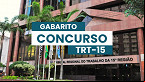 Gabarito TRT-15 sai pela FCC; veja respostas