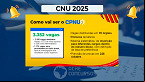 CNU 2025 terá 3.352 vagas em 35 órgãos; veja lista