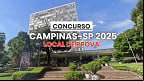 Concurso Campinas-SP 2025: Veja quando e onde serão as provas Concurso Campinas-SP 2025: Veja quando e onde serão as provas